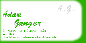 adam ganger business card